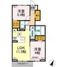 山陽本線（中国）/倉敷駅 徒歩31分 1階 建築中 2LDKの間取り