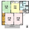 山陽本線（中国）/新倉敷駅 徒歩22分 2階 築32年 3DKの間取り