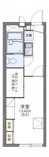 山陽本線（中国）/新倉敷駅 徒歩21分 1階 築19年 1Kの間取り