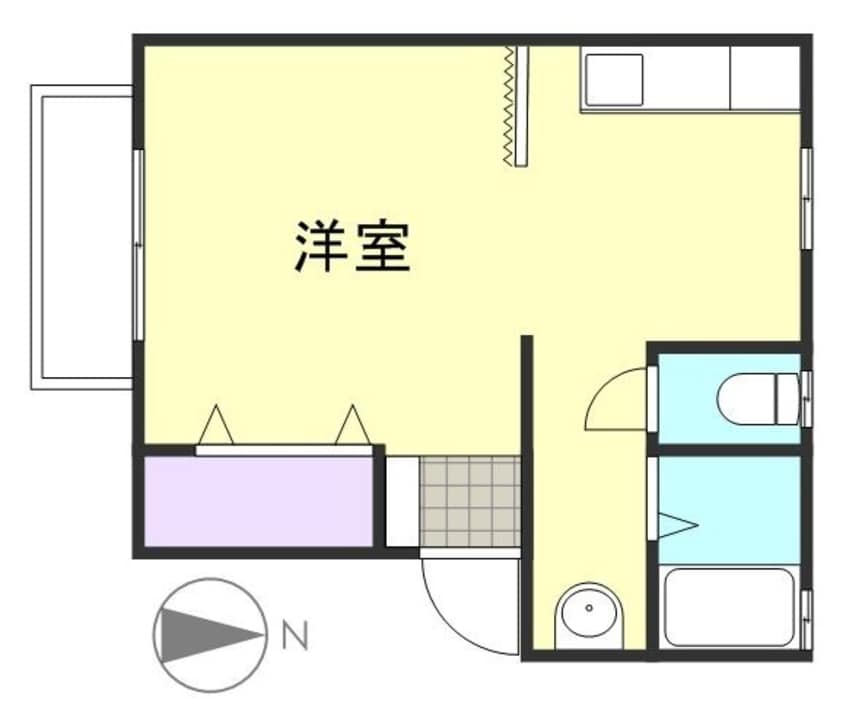 間取図 水島臨海鉄道水島本線/水島駅 徒歩10分 2階 築25年
