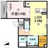 山陽本線（中国）/倉敷駅 徒歩7分 2階 築5年 1LDKの間取り
