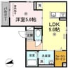 山陽本線（中国）/倉敷駅 徒歩7分 2階 築5年 1LDKの間取り
