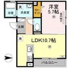 山陽本線（中国）/倉敷駅 徒歩7分 3階 築4年 1LDKの間取り