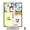 山陽本線（中国）/西阿知駅 徒歩12分 1階 築21年 1LDKの間取り