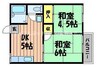 水島臨海鉄道水島本線/福井駅 徒歩11分 1階 築40年 2DKの間取り