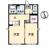 ｆ－ｃｕｂｅ　Ｂ棟 1LDKの間取り