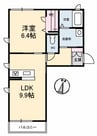 ファイン　シンフォニー　Ｂ棟 1LDKの間取り