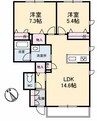 グラム（ＢＥＬＳ認証・ＺＥＨ） 2LDKの間取り