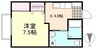 水島臨海鉄道水島本線/福井駅 徒歩16分 2階 築15年 1Kの間取り
