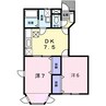 山陽本線（中国）/新倉敷駅 徒歩24分 1階 築24年 2DKの間取り