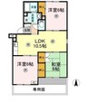山陽本線（中国）/新倉敷駅 徒歩45分 1階 築35年 2LDKの間取り