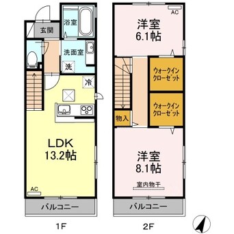 間取図 レガーロⅣ　A棟