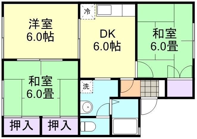 間取り図 山陽本線（中国）/倉敷駅 徒歩25分 1階 築31年