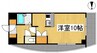 山陽本線（中国）/倉敷駅 徒歩13分 6階 築26年 1Rの間取り