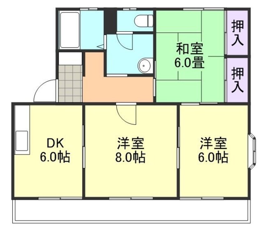 間取図 山陽本線（中国）/西阿知駅 徒歩26分 1階 築29年
