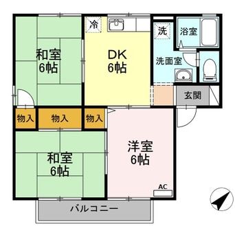 間取図 アルカジア石部　Ｅ棟