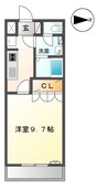 山陽本線（中国）/倉敷駅 バス:10分:停歩9分 2階 築20年 1Kの間取り