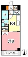 山陽本線（中国）/中庄駅 徒歩16分 2階 築34年 1Kの間取り