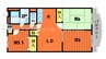 山陽本線（中国）/倉敷駅 徒歩34分 3階 築18年 3LDKの間取り