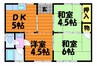 水島臨海鉄道水島本線/球場前駅 徒歩14分 2階 築41年 3DKの間取り