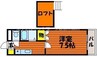 瀬戸大橋線/植松駅 徒歩32分 2階 築23年 1Kの間取り