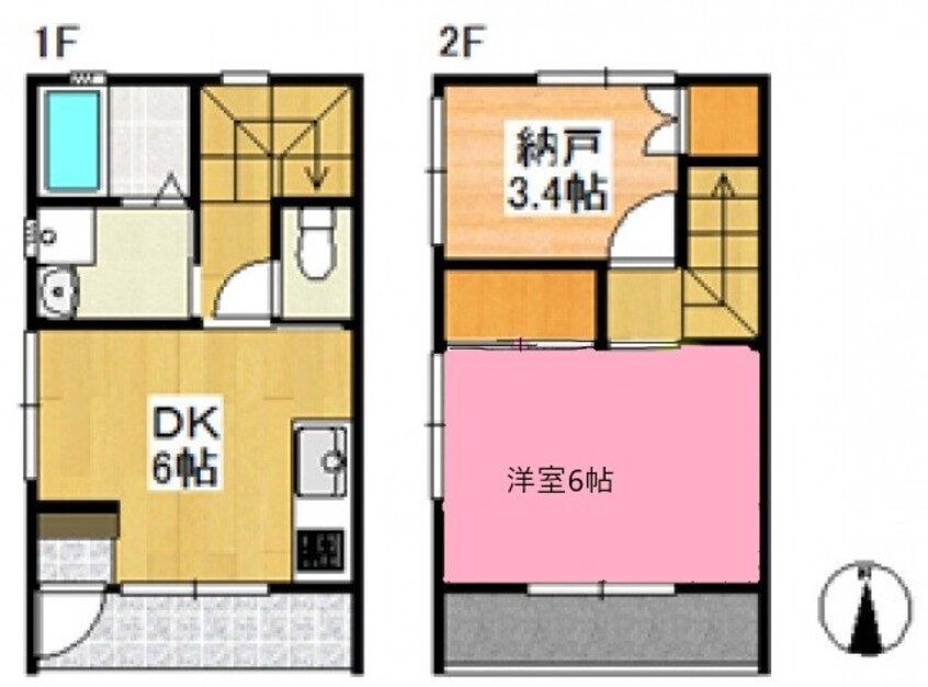 間取図 水島臨海鉄道水島本線/浦田駅 徒歩23分 1階 築24年