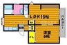 水島臨海鉄道水島本線/弥生駅 徒歩27分 2階 築41年 1LDKの間取り