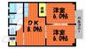 水島臨海鉄道水島本線/西富井駅 徒歩20分 1階 築42年 2DKの間取り