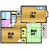 瀬戸大橋線/上の町駅 徒歩10分 1階 築27年 2DKの間取り