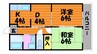 宇野線<宇野みなと線>/早島駅 徒歩8分 2階 築29年 2DKの間取り
