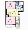 山陽本線（中国）/新倉敷駅 徒歩26分 1階 築20年 2DKの間取り