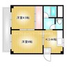 水島臨海鉄道水島本線/倉敷市駅 徒歩26分 3階 築40年 2Kの間取り