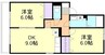 水島臨海鉄道水島本線/水島駅 徒歩38分 1階 築20年 2DKの間取り