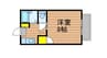 吉備線<桃太郎線>/東総社駅 徒歩6分 1階 築30年 1Kの間取り