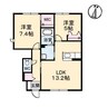 宇野線<宇野みなと線>/早島駅 徒歩21分 1階 築16年 2LDKの間取り