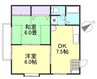 宇野線<宇野みなと線>/茶屋町駅 徒歩24分 2階 築30年 2DKの間取り