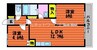 水島臨海鉄道水島本線/球場前駅 徒歩16分 2階 築25年 2LDKの間取り