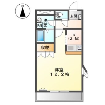 間取図 山陽本線（中国）/倉敷駅 バス8分田ノ上下車:停歩4分 2階 築21年