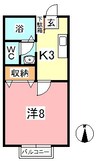 水島臨海鉄道水島本線/球場前駅 徒歩14分 2階 築26年 1Kの間取り