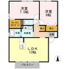 山陽本線（中国）/倉敷駅 徒歩24分 2階 築23年 2LDKの間取り