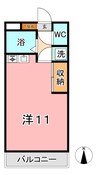 水島臨海鉄道水島本線/西富井駅 徒歩22分 2階 築35年 1Rの間取り