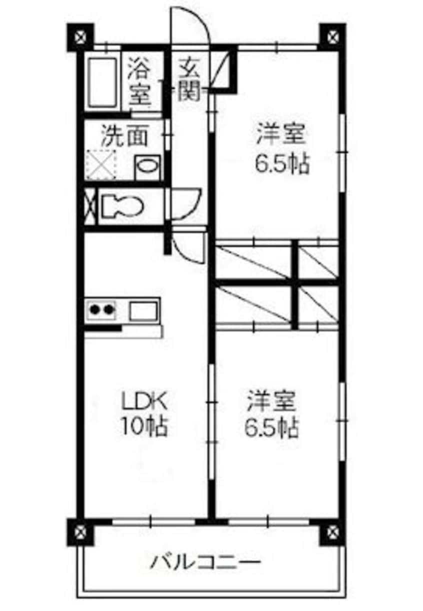 間取図 山陽本線（中国）/中庄駅 徒歩35分 1階 築20年