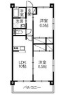 山陽本線（中国）/中庄駅 徒歩35分 1階 築20年 2LDKの間取り