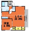 山陽本線（中国）/倉敷駅 徒歩18分 2階 築31年 1LDKの間取り