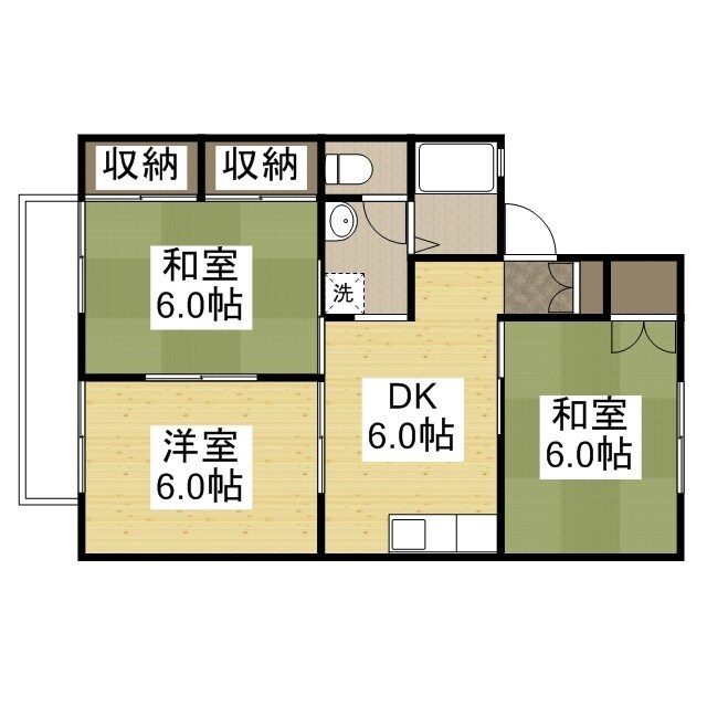 間取り図 水島臨海鉄道水島本線/栄駅 徒歩11分 1階 築30年