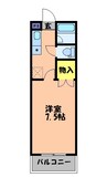 山陽本線（中国）/倉敷駅 徒歩14分 2階 築28年 1Kの間取り