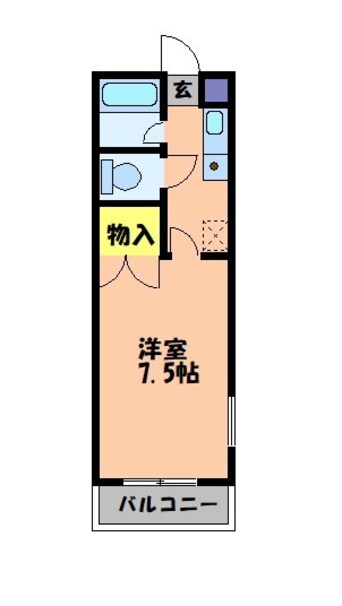 間取図 山陽本線（中国）/倉敷駅 徒歩14分 2階 築28年