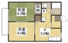 水島臨海鉄道水島本線/西富井駅 徒歩12分 2階 築28年 2DKの間取り