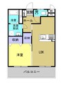 伯備線/清音駅 徒歩7分 2階 築8年 1LDKの間取り