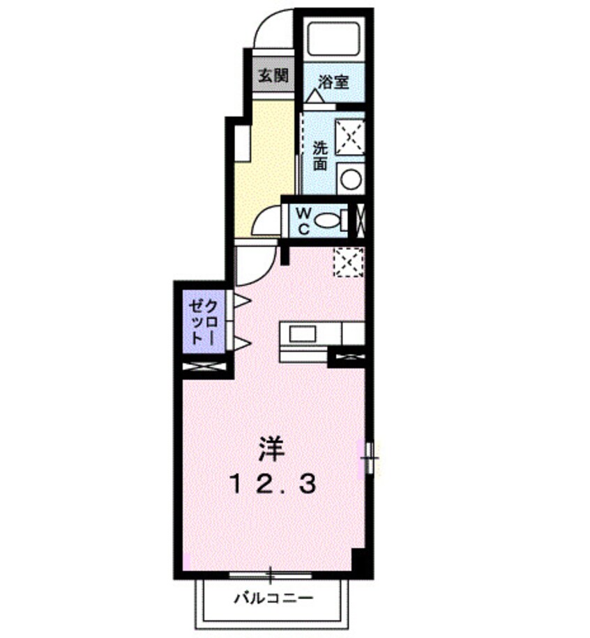 間取図 水島臨海鉄道水島本線/栄駅 徒歩23分 1階 築18年